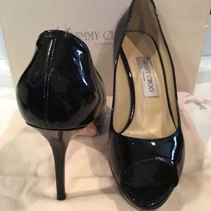 Jimmy Choo patent leather black. Size 38